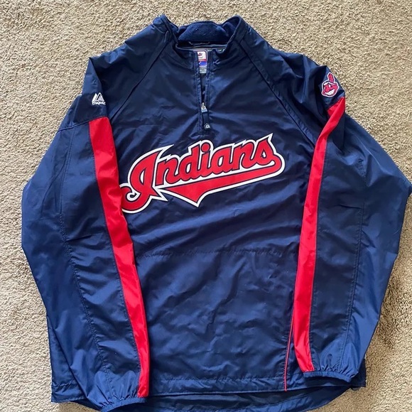 Vintage Cleveland Indians bullpen Windbreaker - Picture 5 of 6